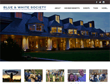 Tablet Screenshot of bluewhitesociety.com